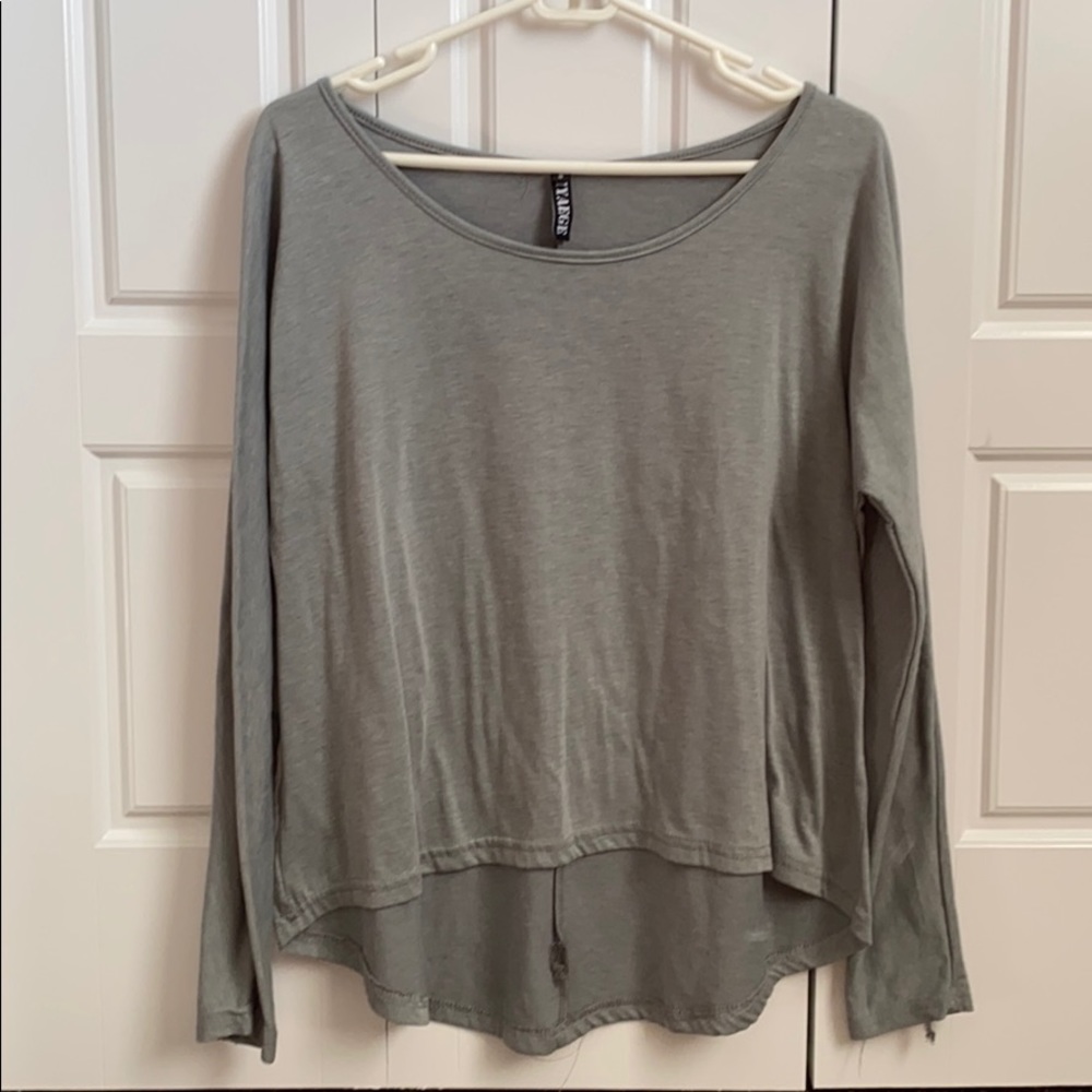 New grey/green long sleeve shirt